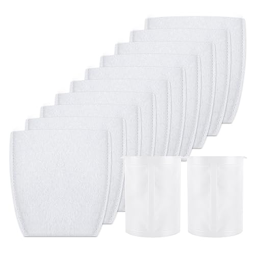 KEEPOW マキタ 掃除機用 フィルター<em>10枚 プレフィルタ</em>2個 マキタ 掃除機用 紙パック マキタクリーナー用フィルター カプセル式クリーナー用 CL100D / CL107 / CL108 / CL180FD 他対応 カプセル式専用 洗える 再利用可 セット買い 10+2